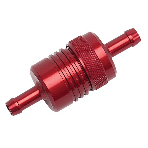 Russell 645070 - Performance Red Street Fuel Filter (3in Length 1-1/8in diameter 5/16in inlet/outlet)