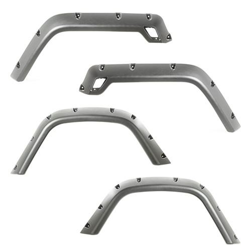 Rugged Ridge 11630.30 - 4-Piece Fender Flare Kit 97-06 Jeep Wrangler
