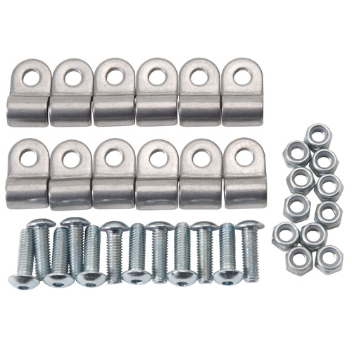 Russell 654030 - Performance Stainless Steel Brake Line Clamps (12 pcs.)