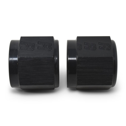 Russell 660585 - Performance -8 AN Tube Nuts 1/2in dia. (Black) (2 pcs.)