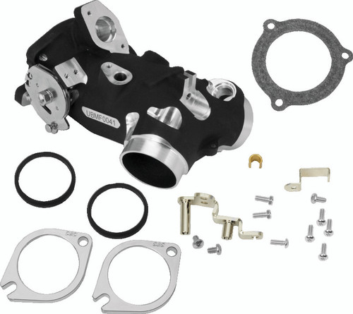 S&S Cycle 170-0348 - 2006+ BT Size Code 417 Throttle Body Kit - Wrinkle Black