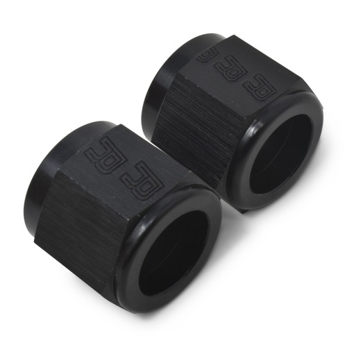 Russell 660563 - Performance -4 AN Tube Nuts 1/4in dia. (Black) (6 pcs.)