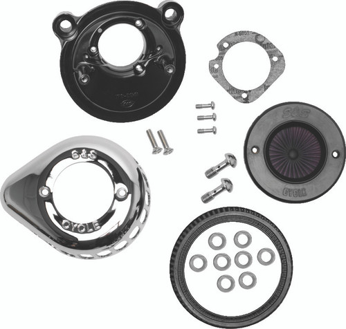 S&S Cycle 170-0725A - 2007+ XL Models Stealth Air Stinger w/ Chrome Teardrop