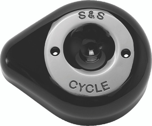 S&S Cycle 170-0531 - Stealth Applications Teardrop Air Cleaner Cover - Gloss Black