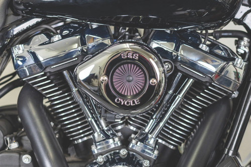 S&S Cycle 170-0717A - 2017+ M8 Models Stealth Air Stinger Kit w/ Chrome Teardrop
