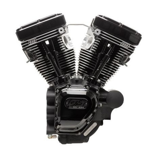 S&S Cycle 310-0834A - 07-16 Touring Models T111 Black Edition Longblock Engine - 585 GE Cams