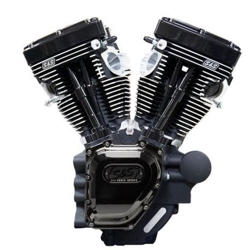 S&S Cycle 310-0837A - 07-16 Touring Models T143 Black Edition Longblock Engine - 635 GPE Cams