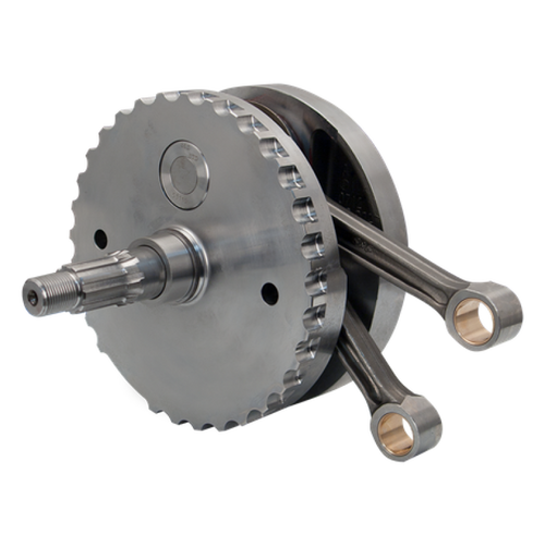 S&S Cycle 320-0397 - 00-06 BT 4in Stroke Flywheel Assembly w/o Sprocket Shaft Bearing Race