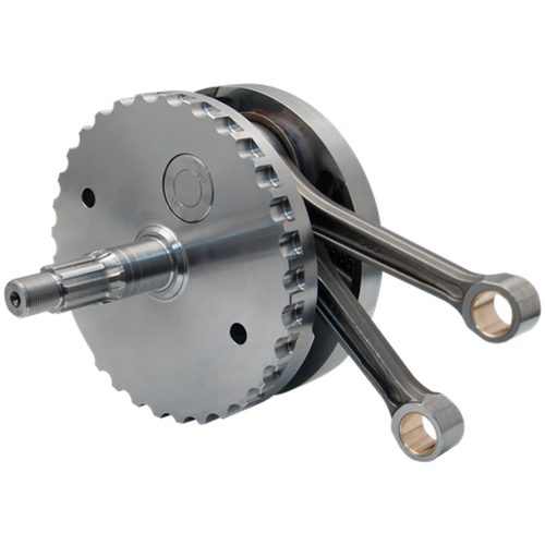 S&S Cycle 320-0464 - 2007+ BT 4-5/8in Stroke Flywheel Assembly w/o Sprocket Shaft Bearing Race