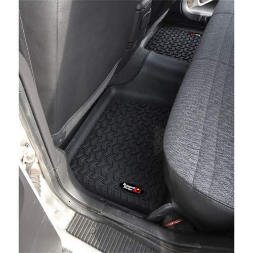 Rugged Ridge 12950.19 - Floor Liner Rear Black 1984-2001 Jeep Cherokee XJ