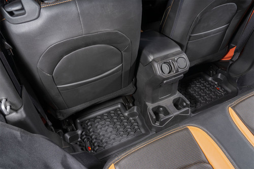 Rugged Ridge 12950.49 - Floor Liner Rear Black 2018-2020 Jeep Wrangler JL 2 Dr