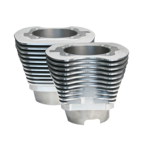 S&S Cycle 910-0234 - 99-06 BT 11 Fin 4-1/8in Bore Cylinder Set For 124in & 124in Hot Set Up Kits - Silver