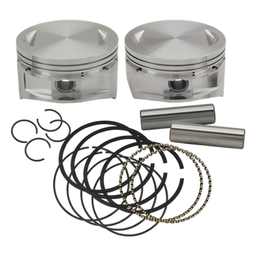 S&S Cycle 92-1412 - 84-99 BT 4in x 4-1/2in Piston Set - .020in