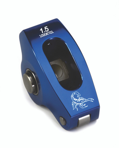 Scorpion Racing Products 1013 - 1.6 Small Block Chevy 7/16 .150 Offset Blue Race Series Rocker Arms Set of 16