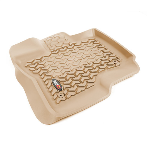 Rugged Ridge 83902.33 - Floor Liner, Front; Tan, 2015-2020 Ford F-150 / Raptor / Extended / Super Crew Cab