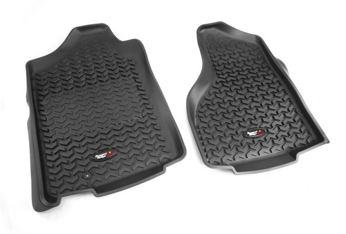 Rugged Ridge 82903.01 - Floor Liner Front Black 2002-2011 Dodge Ram 1500 Quad Cab