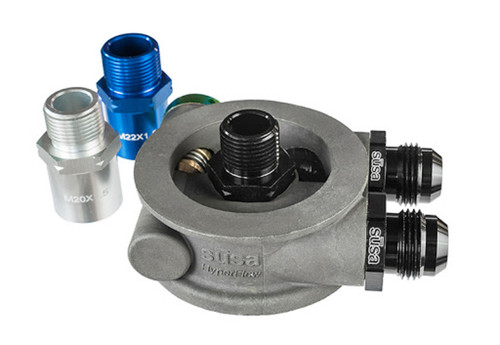 Setrab Oil Coolers 19-SPT76-22-180-22 - Sandwich Filter Adapter 22mmx1.5mm Filter Thread
