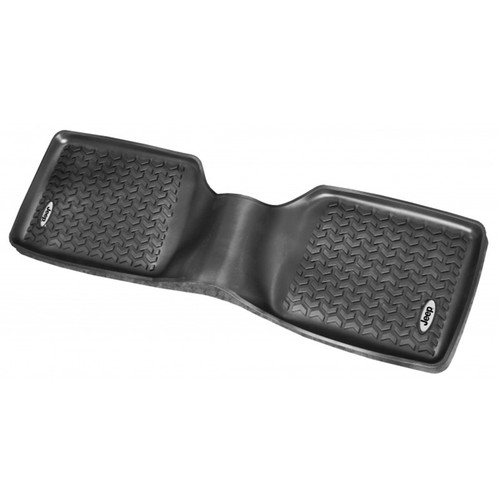 Rugged Ridge DMC-12950.19 - Floor Liner Rear Black 1984-2001 Jeep Logo Cherokee XJ