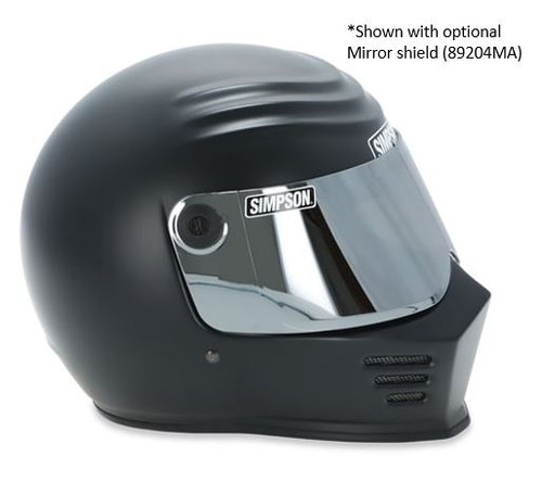 Simpson Motorcycle 28315XX8 - Outlaw Bandit Helmet - Flat Black