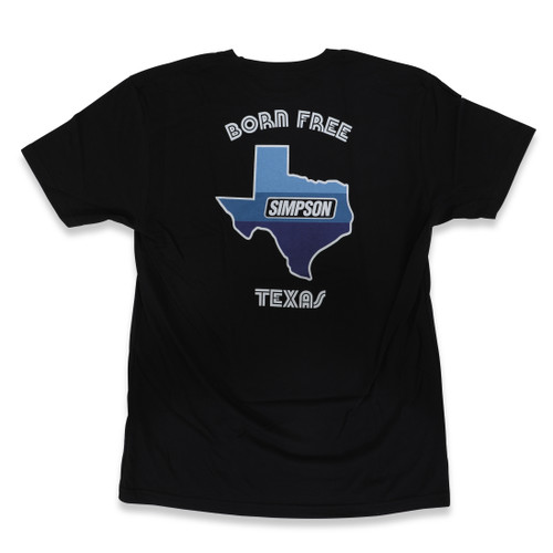 Simpson Motorcycle BFTTLG5 - Simpson Texas Born Free Tee