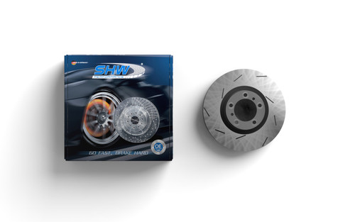 SHW Performance PRR39710 - SHW 12-13 Porsche Panamera TurboS 4.8L w/X80 Power Pkg Right Rear Slott MB Brake Rotor (97035240620)