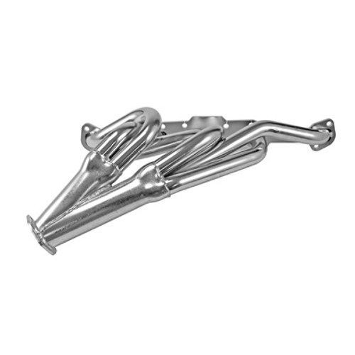 Scott Drake C3OZ-9430-H1 - High Preperf 6-Cyl Header-Single Outlet,Nickel Plated,170/200/250ci
