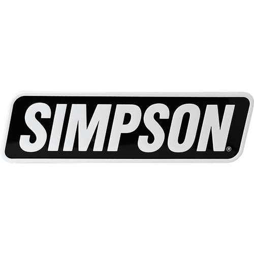 Simpson Motorcycle SIGNMOTO - Simpson Racing Embossed Aluminum Simpson Sign