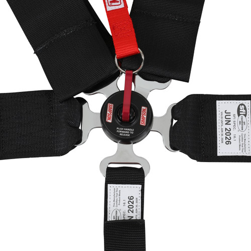 Simpson Safety 29112BKH - Simpson  LCL 55" Lap Wrap-Around 5-Point Pull-Down Harness Black Simpson Safety 29112BKH - Simpson  LCL 55" Lap Wrap-Around 5-Point Pull-Down Harness Black