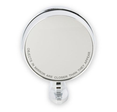 Scott Drake C5RZ-17696-ALC - Chrome Bullet Exterior Mirror with Long Base and Convex Glass