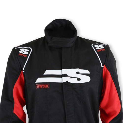 Simpson Safety AS02421 - AIRSPEED SUIT Black/Red/White XL