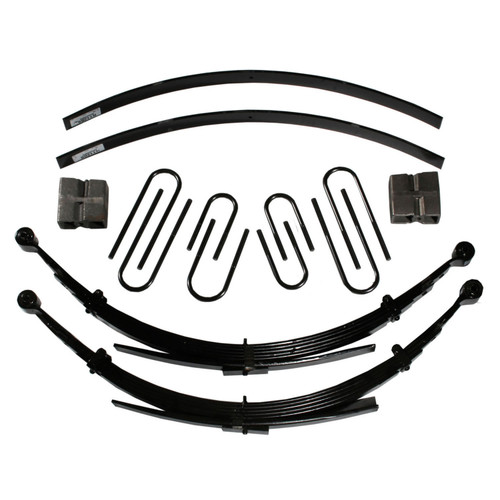 Skyjacker C180AK8 - Lift Kit 8 Inch Lift 88-91 Chevrolet Blazer 88 Chevrolet V10 Suburban 88-91 GMC Jimmy 88-91 GMC V1500 Suburban Includes Front Leaf Springs Front/Rear U Bolt Kits Bushing Kit Rear Block Brake Line Bracket Rear Add-A-Leafs