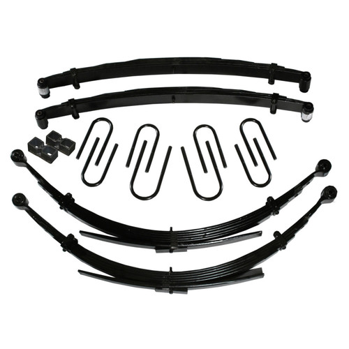 Skyjacker C180AKSS8 - Lift Kit 8 Inch Lift For Use w/52 Inch Rear Springs 88 Chevrolet V10 Suburban 88-91 GMC V1500 Suburban Includes Front/Rear Leaf Springs Front/Rear U Bolt Kits Bushing Kit 2 Inch Rear Blocks Brake Line Bracket