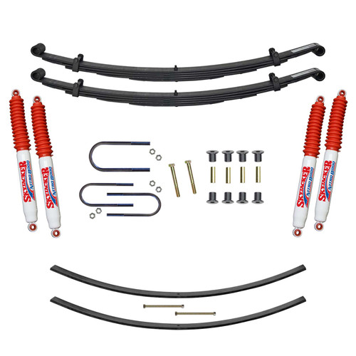 Skyjacker D200CAK-N - Suspension Lift Kit w/Shock Nitro Shocks 1.5-2 Inch Lift Incl. Front Leaf Springs Front U Bolt Kit Front Bushing Kit Rear Add-A-Leafs