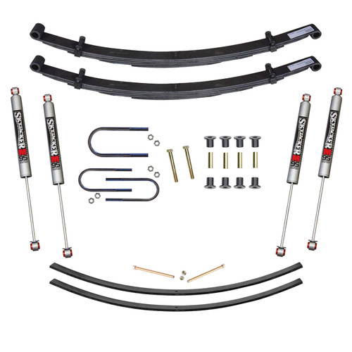 Skyjacker D400BAK-M - Suspension Lift Kit w/Shock M95 Performance Shocks 4 Inch Lift Incl. Front Leaf Springs Front U Bolt Kit Front Bushing Kit Rear Add-A-Leafs