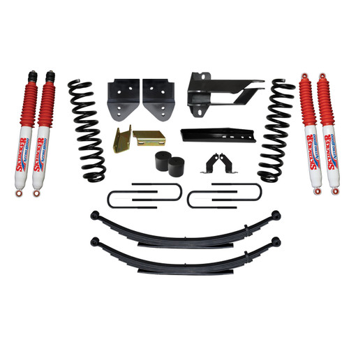 Skyjacker F17451KS-N - Suspension Lift Kit w/Shock 4 Inch Lift Incl. Front Coil Springs Rear Leaf Springs Nitro 8000 Shocks 17-19 Ford F-250/ F-350 Super Duty Diesel