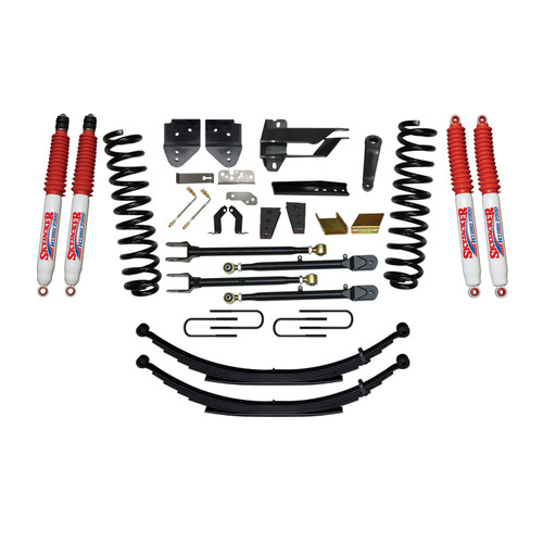 Skyjacker F17852KS-H - Suspension Lift Kit w/Shock 8.5 Inch Lift Incl. Front Coil Springs Rear Leaf Springs Adjustable 4-Links Hydro 7000 Shocks 17-19 Ford F-250/ F-350 Super Duty Diesel