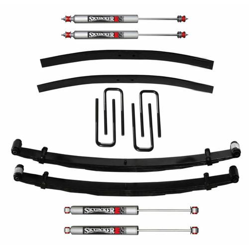 Skyjacker F720K-M - Suspension Lift Kit w/Shock M95 Performance Shocks 2 Inch Lift Incl. Front Leaf Springs Front U Bolt Kit Spring Bushing Kit Rear Add-A-Leafs 73-78 Ford F-250