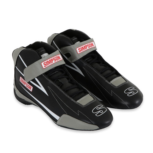 Simpson Safety SC850G - Simpson Racing Supercoil Shoe Black/Grey - 8.5