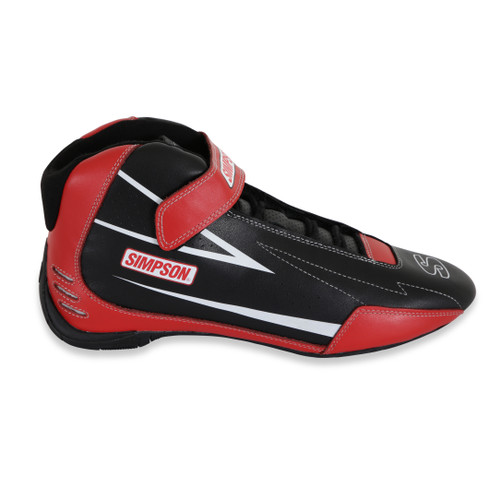 Simpson Safety SC850R - Simpson Racing Supercoil Shoe Black/Red - 8.5