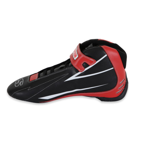 Simpson Safety SC850R - Simpson Racing Supercoil Shoe Black/Red - 8.5