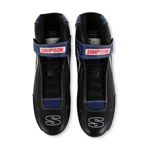 Simpson Safety SC950B - Simpson Racing Supercoil Shoe Black/Blue - 9.5