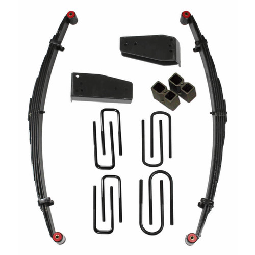 Skyjacker F860TK - Lift Kit 6 Inch Lift 80-98 Ford F-250 80-85 Ford F-350 Includes Front Leaf Springs Hinge Brackets Front/Rear U Bolt Kits Spring Bushing Kit Rear Block