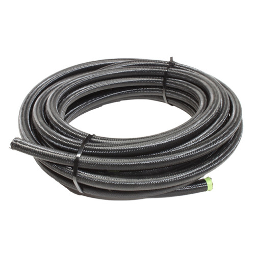 Snow Performance SNF-60630B - Snow 6AN Braided Stainless PTFE Hose - 30ft (Black)