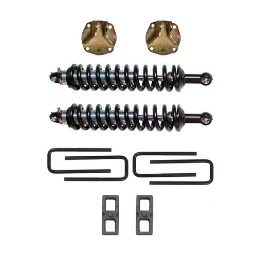 Skyjacker TU730K - Tundra Platinum Coil-Over Lift Kit 2-3 Inch Lift 07-19 Tundra Includes Front Coil Overs w/Mounting Brackets Rear Blocks Rear U-Bolts Coil Over Conversion