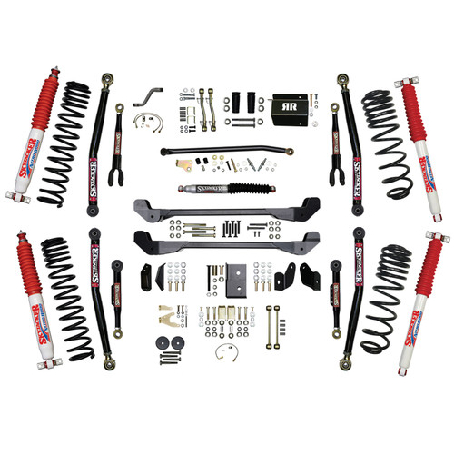 Skyjacker TJ60RR2LTK-N - 97-06 Jeep TJ 6in Dual Rate Long Travel Coils Long Arm RR2 Lift Kit w/ Nitro Shocks