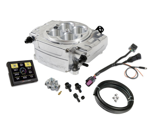 Sniper 550-510-3AE - Holley  2 EFI Upgrade Kit w/ Regulator - Polished