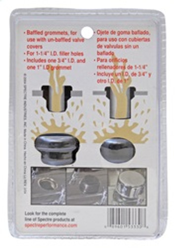 Spectre 5333 - Valve Cover Grommets - Baffled (For Covers w/1-1/4in. Filler-Breather Holes)