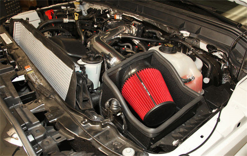 Spectre 9001 - 11-14 Ford F250/350 V8-6.2L F/I Air Intake Kit - Polished w/Red Filter
