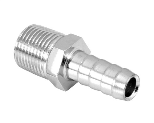 Spectre 5945 - Fuel Fitting 3/8in. Hose Barb NPT Threads - Chrome