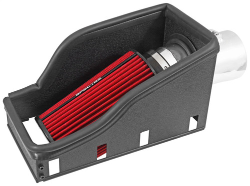 Spectre 9979 - 11-14 Ford F-Series SD V8-6.7L DSL Air Intake Kit - Polished w/Red Filter